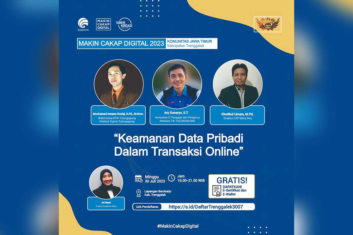 Kemenkominfo bahas 'Keamanan Data dalam Transaksi Online' di Lapangan Baruharjo Trenggalek. (ist) - Kemenkominfo Bahas Keamanan Data dalam Transaksi Online di Lapangan Baruharjo Trenggalek