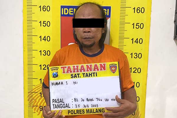 Pelaku pencabulan. (ist) - Diiming-iming Pahala Guru Ngaji di Bantur Cabuli Lima Gadis Belia