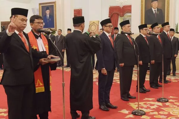 Pelantikan Menkominfo Budi Arie Setiadi. (ist) - Presiden Jokowi Lantikan Budi Arie Setiadi Jadi Menkominfo