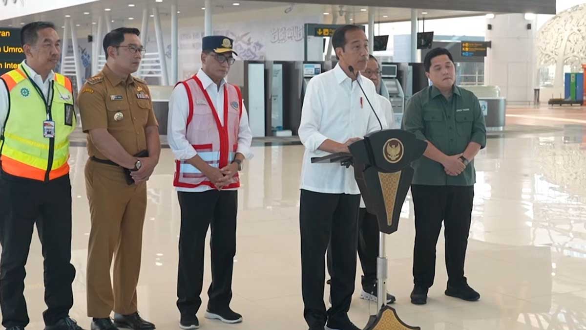 Presiden Jokowi di Bandara Kertajati. (ist) - Bandara Kertajati Akan Beroperasi Penuh Pada Oktober 2023