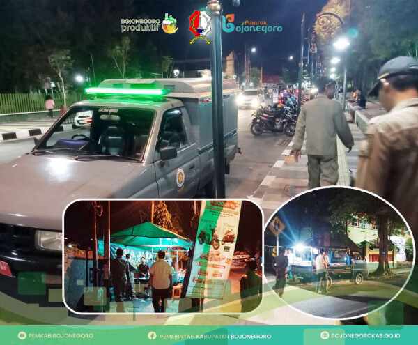 satpol pp bojonegoro tingkatkan patroli malam di tempat umum 11zon