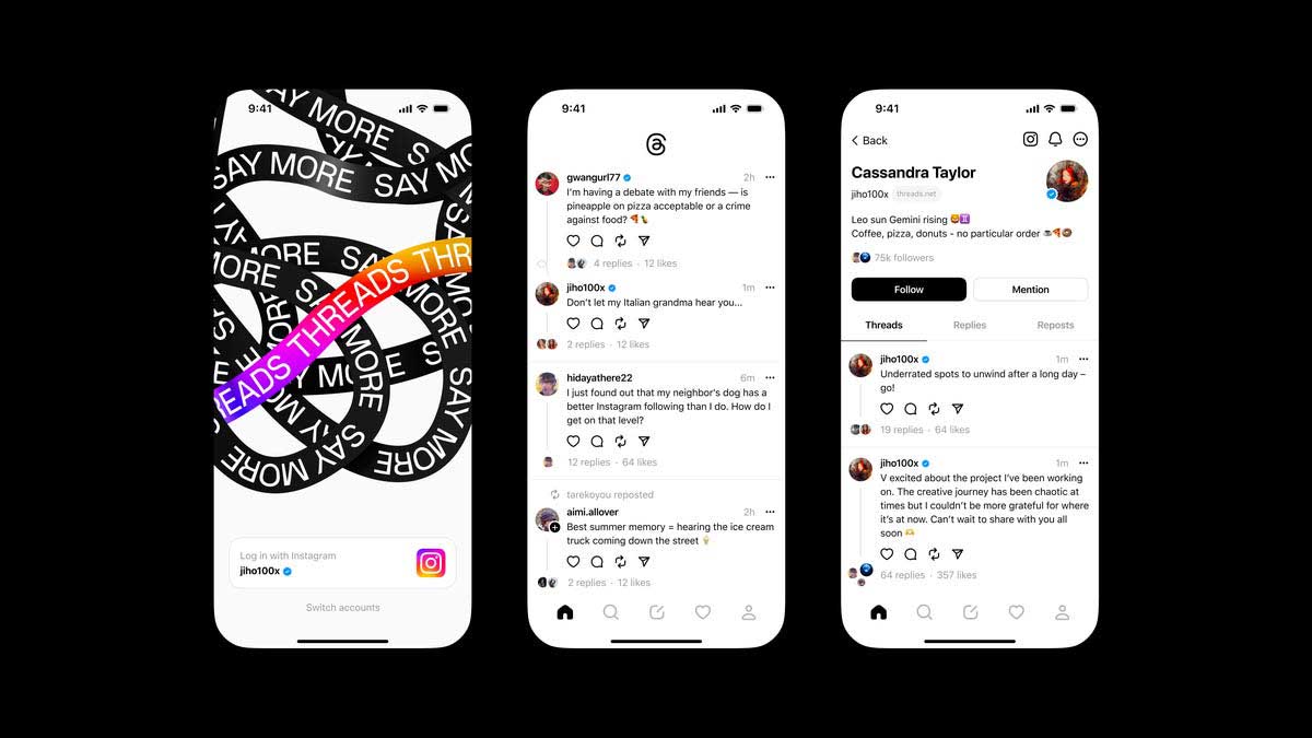 Tampilan aplikasi Threads. (ist) - Threads Laris Manis, 4 Jam Rilis Langsung 5 Juta Download