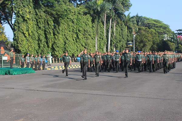 Upacara 17-an Juli 2023 di Lapangan Brawijaya Rampal. (ist) - Upacara 17-an Juli 2023, Begini Amanah Panglima TNI