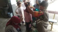 Babinsa Kebonsari pendampingan penurunan stunting di Posyandu Mawar. (ist) - Babinsa Kebonsari Dampingi Penurunan Stunting di Posyandu Mawar