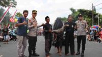 kapolres dan wakapolres batu turun bersama untuk amankan event bantengan nuswantara 2023