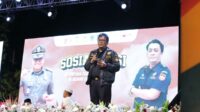 Kasi Kepatuhan Internal dan Penyuluhan KPPBC Tipe Madya Pabean C Probolinggo, Nangkok P Pasaribu, mengajak masyarakat menggunakan rokok yang memiliki pita cukai. (ist) - Satpol PP Sosialisasi Gempur Rokok Ilegal Melalui Probolinggo Bersholawat