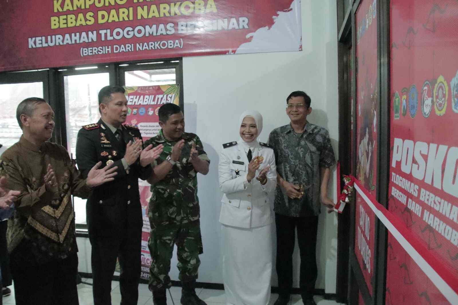 kegiatan peresmian posko kampung tangguh bebas narkoba 11zon