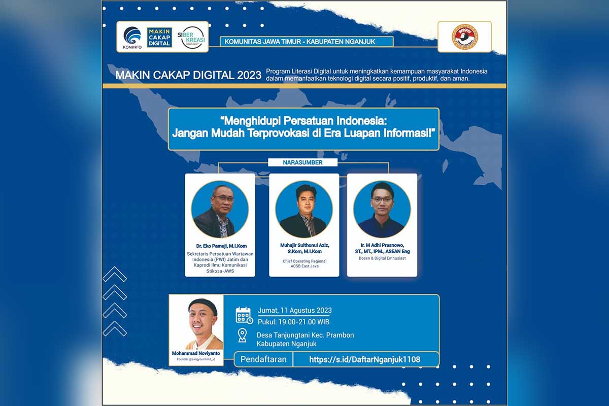 Kemenkominfo bahas "Menghidupi Persatuan Indonesia: Jangan Mudah Terprovokasi di Era Luapan Informasi." (ist) - Kemenkominfo Ingatkan Warga Tak Mudah Terprovokasi di Era Luapan Informasi