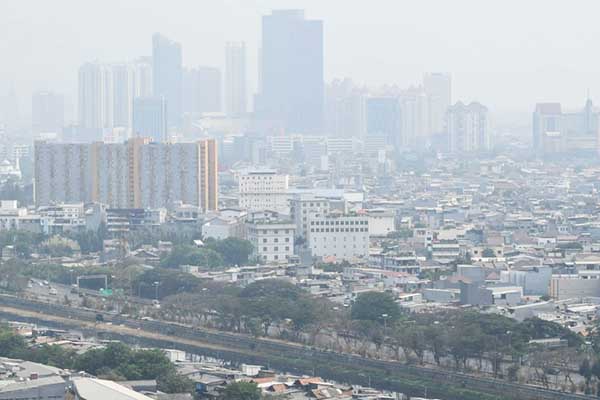 Kondisi polusi udara di Jakarta. (ist) - Modifikasi Cuaca Guna Atasi Polusi Jakarta Sulit Dilakukan