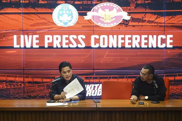 Konferensi pers PSSI update persiapan Piala Dunia U17 2023. (ist) - Piala Dunia U17 2023 Akan Digelar di 4 Kota, Laga Final di Solo