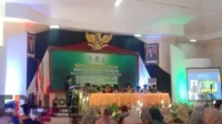 Pengukuhan guru besar dalam upaya mempersiapkan IAIN menuju UIN, di Auditorium IAIN Madura, Minggu (6/8/2023). Seru.co.id/luq) - Persiapan Menuju UIN, IAIN Madura Kukuhkan Empat Guru Besar