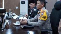 Pj. Wali Kota Batu, Aries Agung Paewai bersama Kapolres Batu AKBP Oskar Syamsudin SIK MT memimpin Rakor. (ist) - Siaga Kekeringan dan Kebakaran Hutan, Pemkot Batu Gelar Rakor