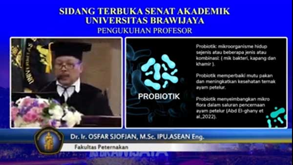 Prof Dr Ir Osfar Sjofjan MSc. (rhd) - UB Kukuhkan Prof Osfar Sjofjan dan Prof Muhamad Chair Effendi