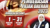 Program Pembebasan Pajak Kendaraan Pemprov Jatim 2023. (ist) - Ayo Bayar Pajak, Pemprov Jatim Gelar Pemutihan Pajak Kendaraan Sampai Oktober 2023