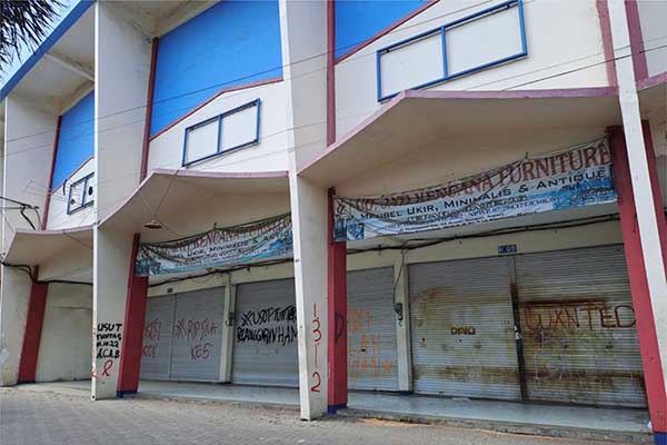 Ruko di stadion Kanjuruhan. (ist) - Pemkab Malang Ajukan Dana CSR untuk Pembangunan Tempat Relokasi