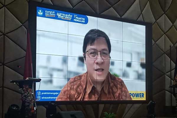 Sambutan Prof Gamaliel Alexander pada AWMM 2023. (ws8) - AWMM 2023 Bakal Cetak Mahasiswa Jadi Insan Pembangun dalam Berwirausaha