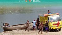 satpol pp bojonegoro tertibkan tambang pasir ilegal di bengawan solo