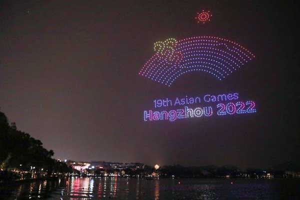Asian Games 2022. (ist) - Unik, Opening Ceremony Asian Games 2022 Pakai Kembang Api Digital