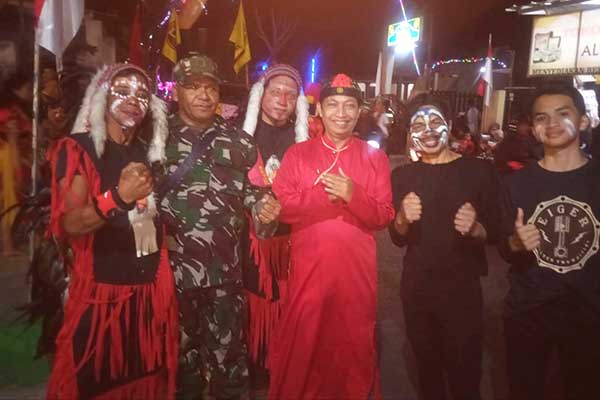 Babinsa Sukun kawal Gebyar Pentas Seni HUT RI warga Bandungrejosari. (ist) - Babinsa Sukun Kawal Gebyar Pentas Seni HUT RI Warga Bandungrejosari