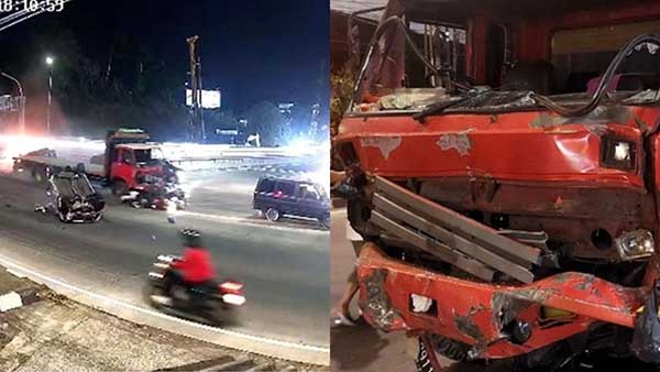 Kecelakaan exit tol Bawen. (ist) - Sopir Truk Tronton Jadi Tersangka Kecelakaan Maut Exit Tol Bawen
