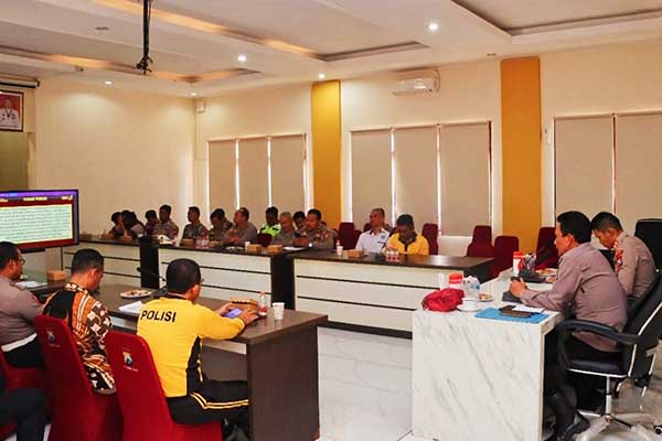 Latpraops Zebra Semeru 2023 yang berlangsung di Rupatama Polres Batu. (ist) - Latpraops Zebra Semeru 2023, Personel Polres Batu Pahami Tugas di Lapangan