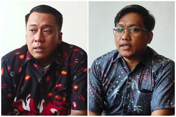 Moersito Wimbo Wibowo SPsi MA dan M. Ja'far Sodiq SPsi MPsi. (rhd) - Yudisium Prodi S1 Psikologi Uniga Bekali Calon Wisudawan Siap Kerja