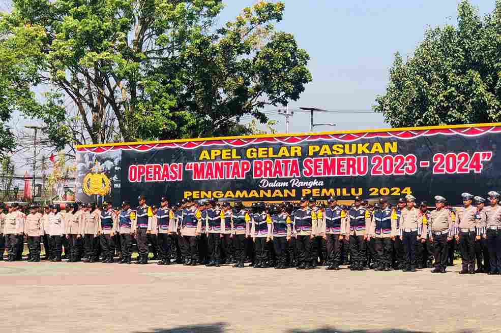 Ribuan Personel Gabungan Disiapkan Untuk Pengamanan Pemilu 2024 di Kabupaten Malang