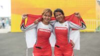 Atlet BMX Amellya Nur Sifa dan Jasmine Azzahra. (ist) - Indonesia Tambah Emas Keempat di Asian Games 2022 dari Cycling BMX
