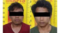 Kedua tersangka pengedar narkoba. (ist) - Dua Pengedar Narkoba di Jabung Beserta Barbuknya Diamankan Polisi