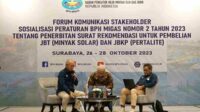 Kegiatan Sosialisasi Peraturan BPH Migas No 2 tahun 2023. (ist) - Optimalkan Penyaluran BBM, Pemerintah dan BPH Lakukan Sosialisasikan Peraturan Anyar