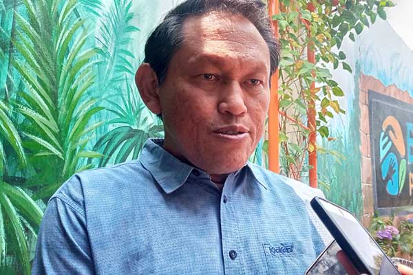 Kepala Dinas Ketahanan Pangan dan Pertanian Kota Malang, Slamet Husnan saat menjawab awak media. (Seru.co.id/ws8) - Dispangtan Kota Malang: Urban Farming Dapat Cegah Stunting