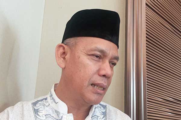 Kepala Pelaksana BPBD Kota Malang, Prayitno menjawab pertanyaan awak media. (Seru.co.id/ws8) - BPBD Kota Malang Bakal Lakukan Mitigasi Antisipasi Bencana di Musim Hujan