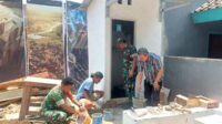 Kodim 0833/Kota Malang bangun jamban sehat untuk warga Arjosari. (ist) - Kodim 0833 Kota Malang Bangun Jamban Sehat untuk Warga Arjosari