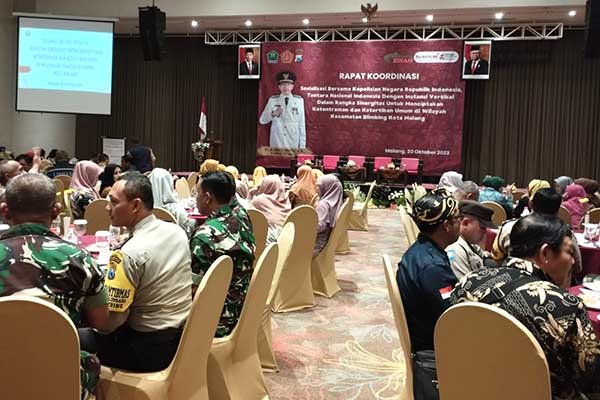 Koramil Blimbing hadiri sosialisasi vertikal keamanan dan ketertiban. (ist) - Koramil Blimbing Hadiri Sosialisasi Vertikal Keamanan dan Ketertiban