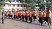 Koramil Sukun Beri Pembekalan Pramuka Saka Wira Kartika SMK Bhakti Luhur