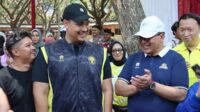 Menteri Pemuda dan Olahraga RI, Ario Bimo Nandito Ariotedjo saat memberi sambutan. (ist) - Kejuaraan Antar Kampung Piala KEMENPORA Tahun 2023 Untuk Melahirkan Atlet Berpotensi di Kabupaten Malang
