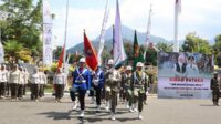 Pataka Jer Basuki Mawa Beya tiba dan singgah  di Kota Batu. (ist) - Kirab Pataka Jer Basuki Mawa Beya Sampai di Kota Batu