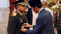 Pelantikan KSAD Letjen Agus Subiyanto. (ist) - Presiden Jokowi Lantik Agus Subiyanto Jadi KSAD