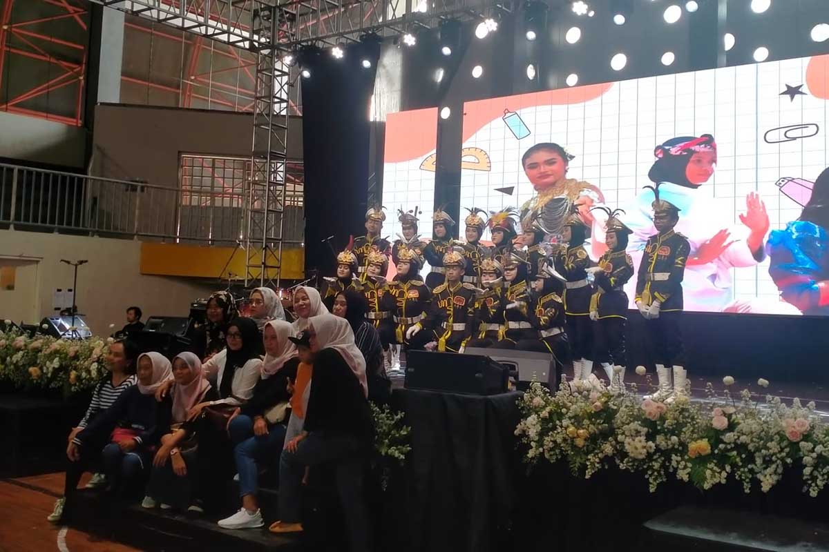 Peserta ATV Drum Fest pada gelaran Kominfo Fair 2023. (dik) - Kominfo Batu Fair 2023 Tampilkan Beragam Seni Hingga Kuliner