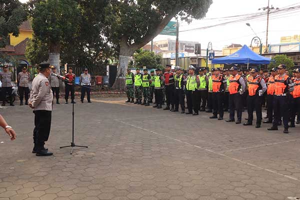 Apel Pasukan jelang pengamanan Festival Pesona Gondanglegi tahun 2023. (ist) - Polres dan TNI Terjunkan 132 Personel di Gelaran Festival Pesona Gondanglegi Tahun 2023