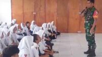 Babinsa Koramil Blimbing beri wasbang kepada siswa SMPN 28 Malang. (ist) - Babinsa Koramil Blimbing Beri Wasbang kepada Siswa SMPN 28 Malang