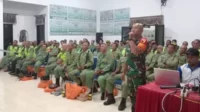 Babinsa Kotalama Bina Linmas Pengamanan Jelang Pemilu 2024