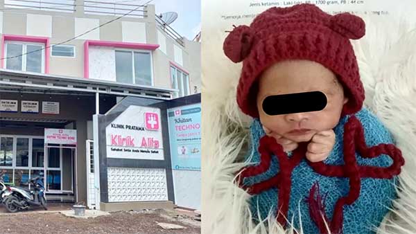 Bayi prematur dijadikan konten klinik. (ist) - Bayi Prematur Jadi Konten Medsos dan Tak Dapat Penanganan, Klinik Alifa Tasikmalaya Diaudit