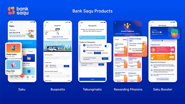Beberapa produk Bank Saqu. (ist) - Astra Financial - WeLab Luncurkan Bank Saqu, Perbankan Digital Hingga 20 Kantong