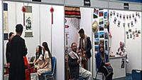 Booth session ICCD 2023 menampilkan berbagai kebudayaan dari masing-masing negara. (ist) - Mahasiswa Asing Lintas Perguruan Tinggi Meriahkan IICD Day 2023 Polinema