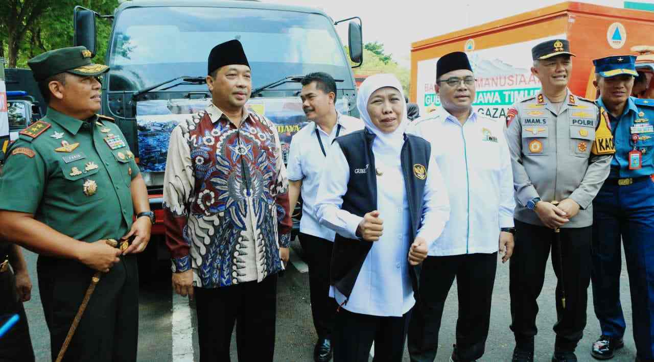 Forkopimda Jatim Berangkatkan Bantuan Untuk Warga Palestina