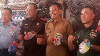 Hasil lukisan Topeng Malangan jajaran Forkopimda. (ws8) - Mask Colouring, Bentuk Perhatian Pemkot Malang pada Topeng Malangan
