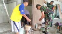 Kodim 0833/Kota Malang bangun jamban sehat untuk warga Tanjungrejo. (ist) - Kodim 0833/Kota Malang Bangun Jamban Sehat untuk Warga Tanjungrejo