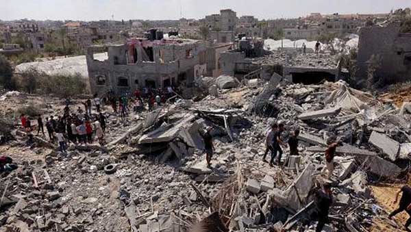 Kondisi Gaza. (ist) - Pemerintah Indonesia Akan Kirim Bantuan ke Palestina