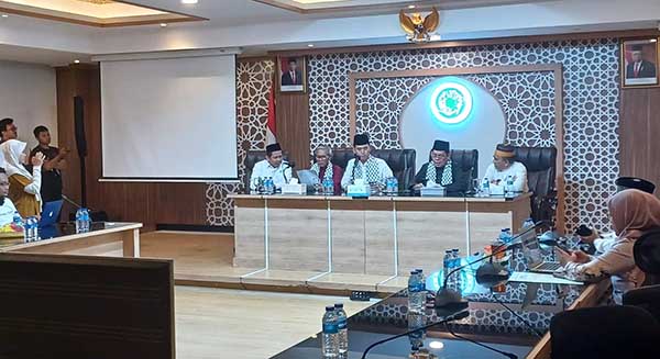Konferensi pers MUI soal fatwa produk Israel. (ist) - MUI Soal Produk Israel: Tetap Halal, Yang Haram Aktivitasnya